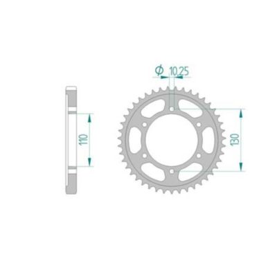 Couronne Yamaha 530/43D