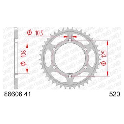 Couronne AFAM 520/41D acier