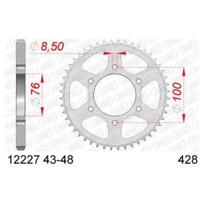 Couronne AFAM 428/43D acier