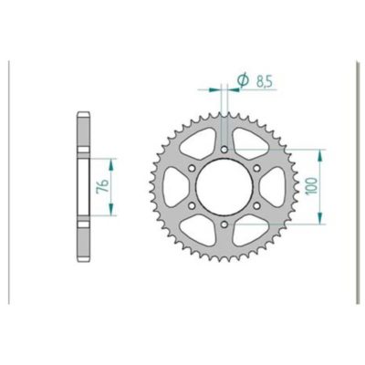 Couronne Yamaha 428/48D