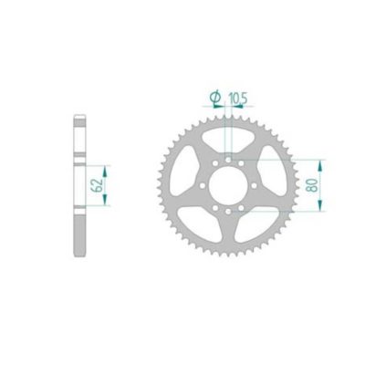 Couronne Yamaha 428/53D