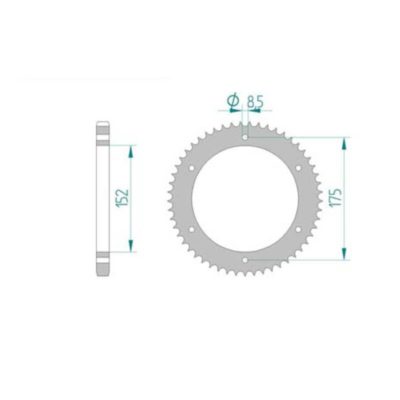 Couronne Yamaha 428/55D