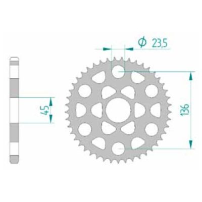 Couronne Yamaha 428/45D