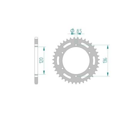 Couronne Yamaha 520/37D