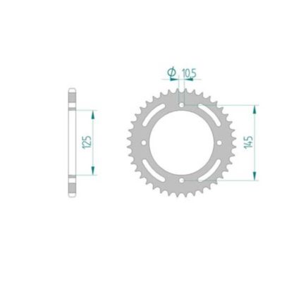 Couronne Yamaha 520/45D