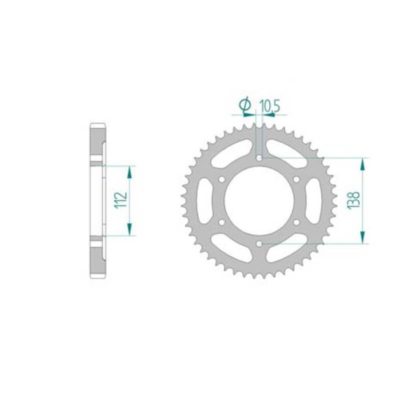Couronne Yamaha 530/48D