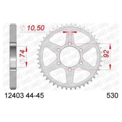 Couronne Yamaha 530/45D
