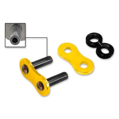 Attache chaîne 520 à riveter RK 520XSO, RX-Ring, CLFZ *PLS*, jaune