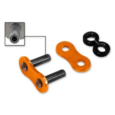 Attache chaîne 520 à riveter RK 520GXW, XW-Ring, CLFZ *PLS*, orange