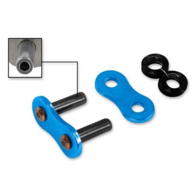 Attache chaîne 530 à riveter RK 530GXW, XW-Ring, CLFZ *PLS*, bleu