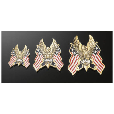 Emblème HH HAWK USA (1 pièce) 95 x 95mm à coller