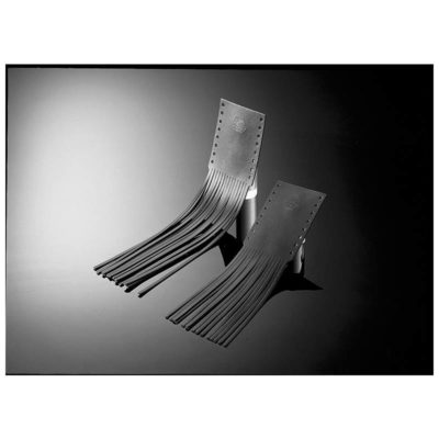 Recouvrement poignées paire HH universel en cuire à franges 20cm