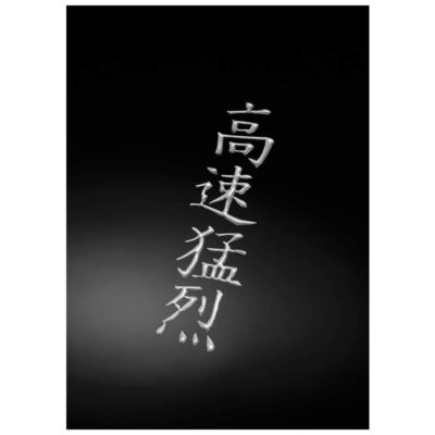 Autocollant HH CHINESE 4 motivs chinois en silicone (4 x 20cm)