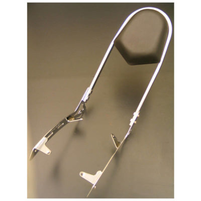 Sissybar HH WIDE (H 400mm) chromé (avec support) pour Honda