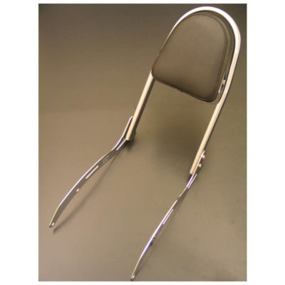 Sissybar HH FLAT TUBE (H 400mm) réglable chromé pour Yamaha