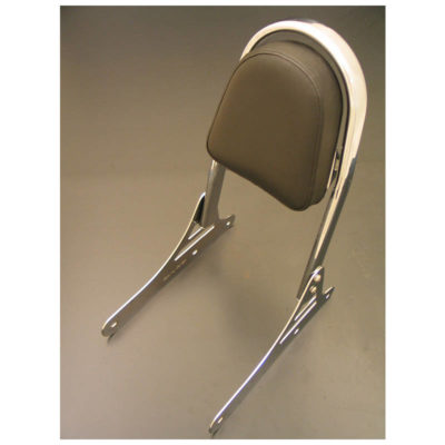 Sissybar HH FLAT TUBE (H 400mm) réglable chromé pour Kawasaki