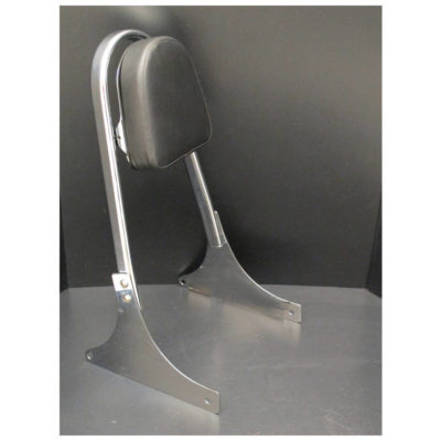 Sissybar HH FLAT TUBE (H 400mm) réglable chromé pour HD