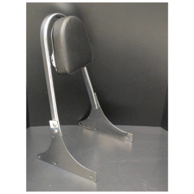 Sissybar HH FLAT TUBE (H 400mm) réglable chromé pour HD