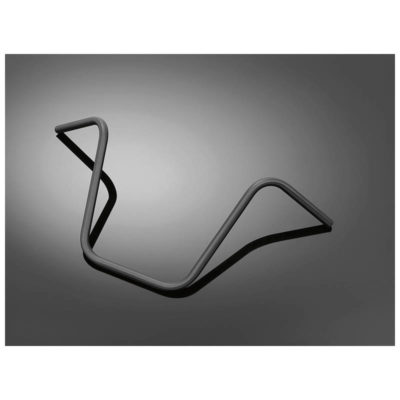 Guidon HH APEHANGER Ø25.4mm noir B90 x H41 - 19cm homologué