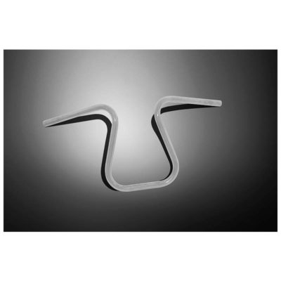 Guidon HH THE BOSS Ø25.4mm chromé B 71 x H 18 - 12cm homologué