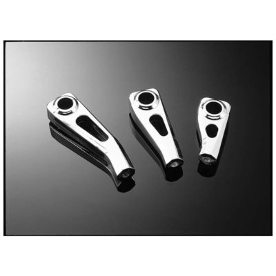 Potence HH Paar TECH GLIDE chromé pour Ø 22/25.4mm M10-H15cm