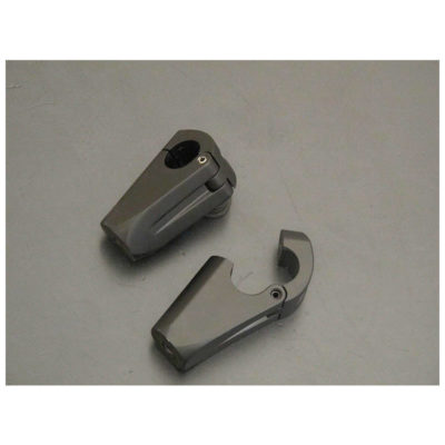 Potence HH (Paar) SPARTICAN noir Ø25.4mm (M10/M12-H6.5cm)