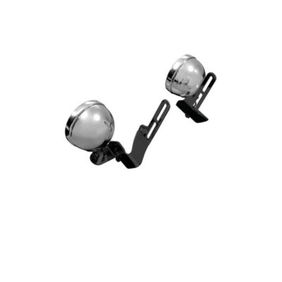 Support de phare HH noir brillant pour pare-brise DE LUXE