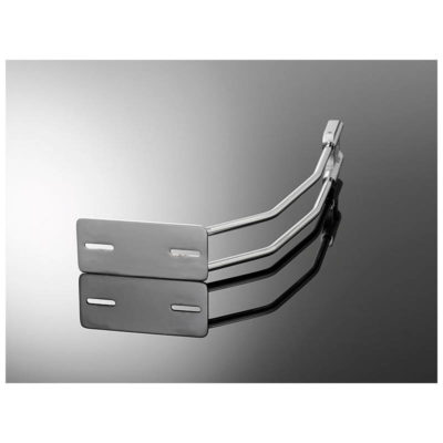 Support de plaque HH chromé sur roue, montage axe de roue Ø 20mm