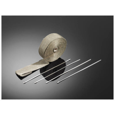 Ruban isolant d`echapp. HH fibre verre TITAN 15m-50x2mm + brides