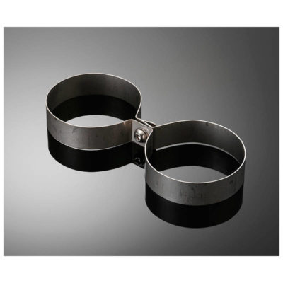 Bride échappement HH DOUBLE (1 pièce) inox pour Ø 90mm