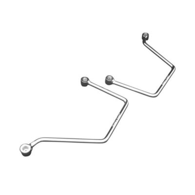 Porte sacoche HH (paire) avec kit de montage chromé Yamaha