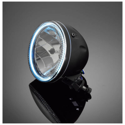 Scheinwerfer HH schwarz mit LED-Ring als Standlicht E-Hom