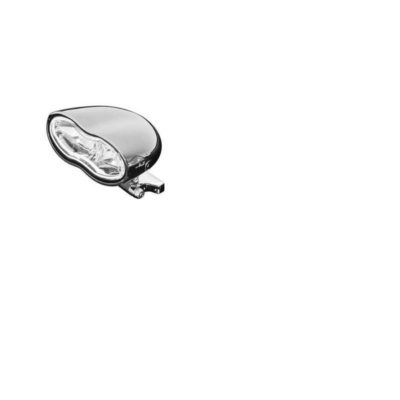 Scheinwerfer HH DOUBLE OVAL chrom mit blauem Glas S E-Hom