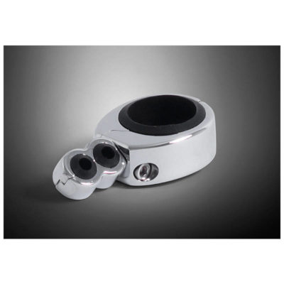 Guide-cables HH DUAL gommé chromé pour Ø 31.75mm - 1 1/4 pouces