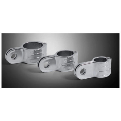 Bride pour fixation HH chromé 38mm repose pieds/phare (1 pièce)