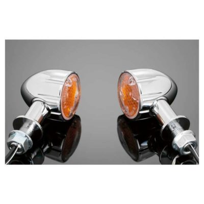 Blinker HH (Paar) TECH GLIDE Alu chrom M10 kurz 12V 21W E-Hom