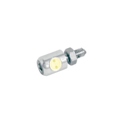 Kennzeichenbeleuchtung HH 12V Metall chrom SMD LED Ø12 x 15mm