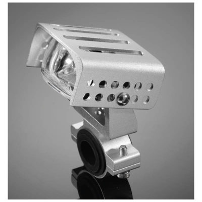 SPOTLIGHT HIGH TECH HH silber für Lenker-Ø 22/32/38mm 50x75x90mm