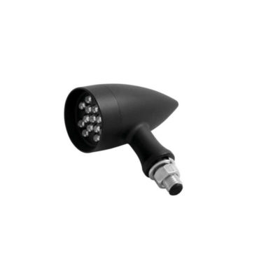 Blinker HH (1-Stück) TECHNO LED schwarz M10-Ø38x70mm E-Hom