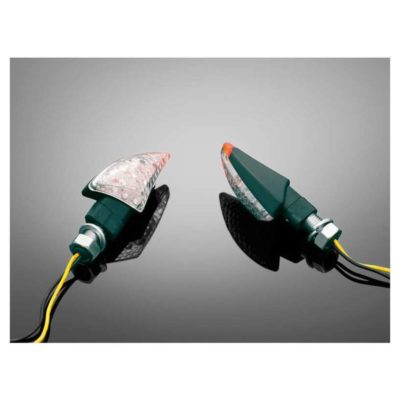 Blinker HH (Paar) SHARK schwarz (M10 / 30 x 60 x 27mm) E-Hom