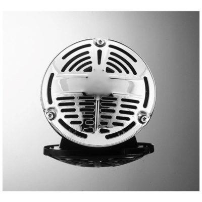 Klaxon HH OLD SCHOOL 12V (Ø 135 x T 60mm) chromé avec raccord