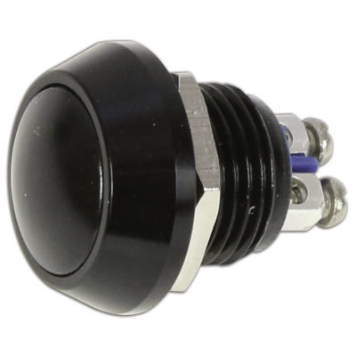 Bouton-poussoir Ø 17.5mm HH alu, noir remplacé nouveau 207560B