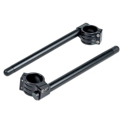 Guidon bracelet HH (paire) alu Ø 22mm pour Ø 36mm noir sans CH-Homologation