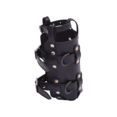 Porte bouteille HH LEDRIE en cuire pour bouteille 1.5 litre Ø8cm