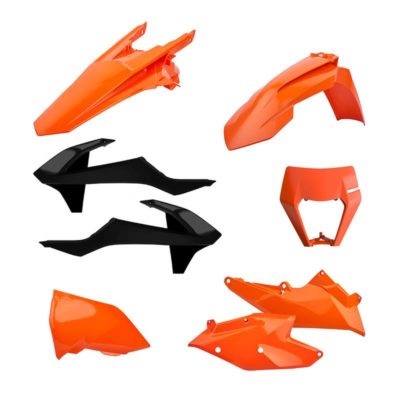 Kit carénage complet orange-noir OEM17/19 KTM EXC, EXC-F 17-19