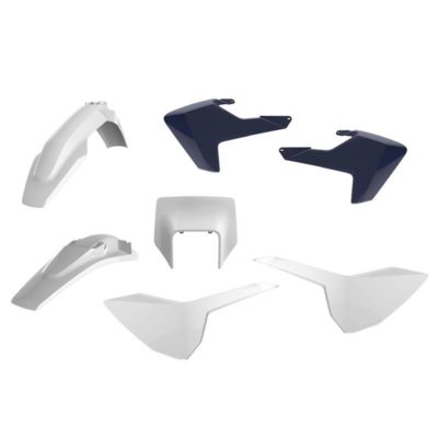 Kit carénage complet blanc/bleu OEM17-18 Husqvarna TE, FE 17-19