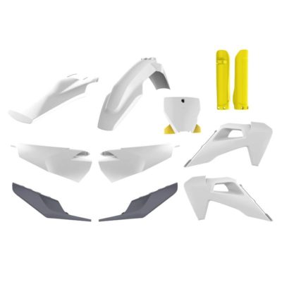 Kit carénage complet blanc/gris/jaune OEM20 Husqvarna FC,TC 19->