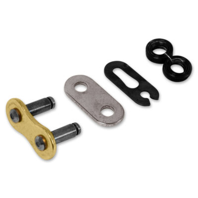 Attache chaîne 428 rapide clip RK 428KRO, O-Ring, or-noir