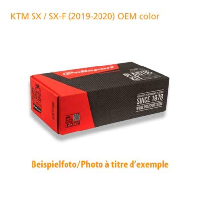 Habillage complet blanc/orange OEM19 KTM SX, SX-F 19 ->