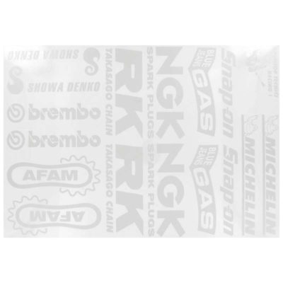 Autocol. Sponsork.Hond.argent 34x24cm